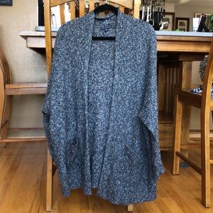 Charcoal waffle knit cardigan